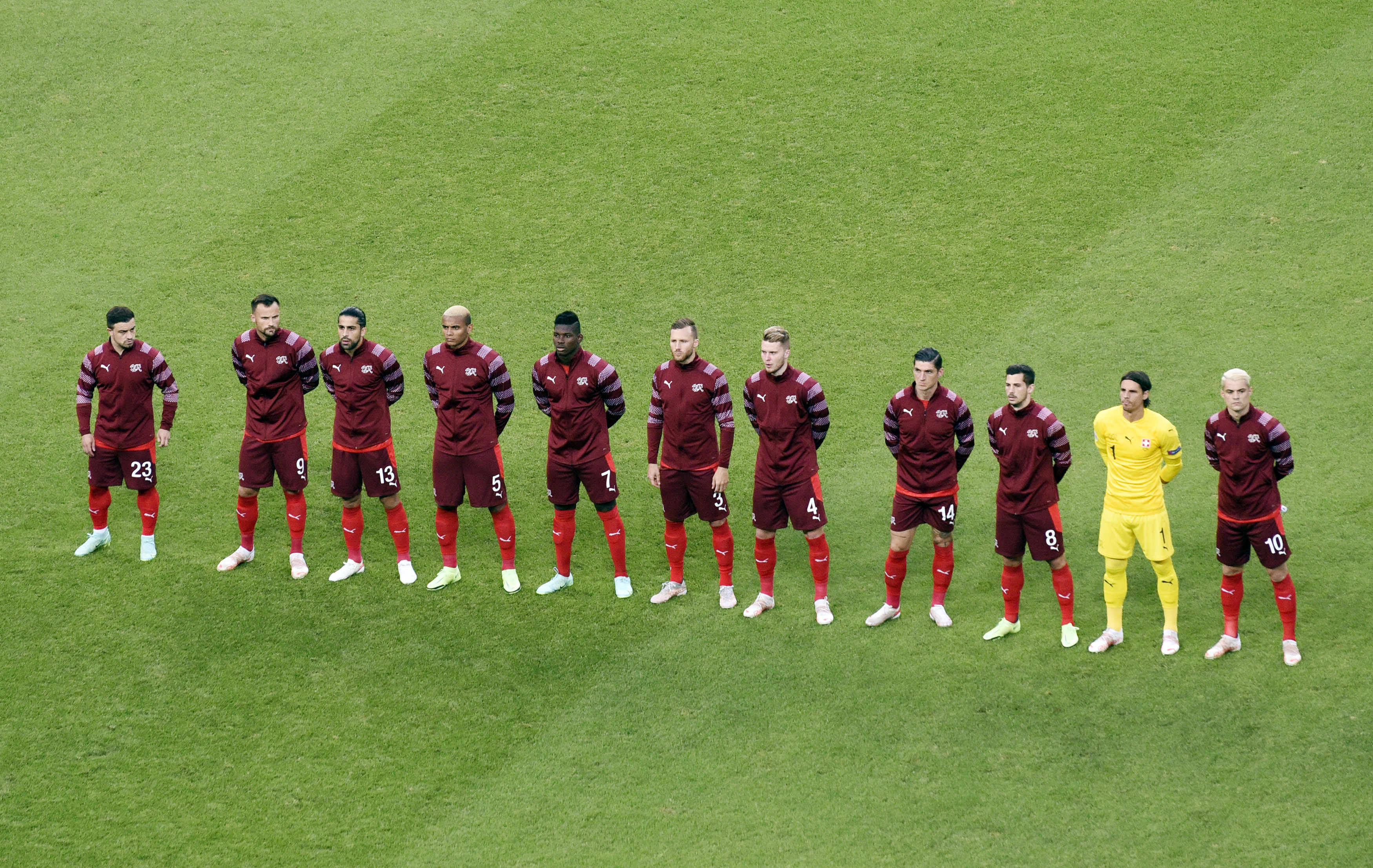 瑞士队庆祝晋级，备战欧洲杯比赛的简单介绍